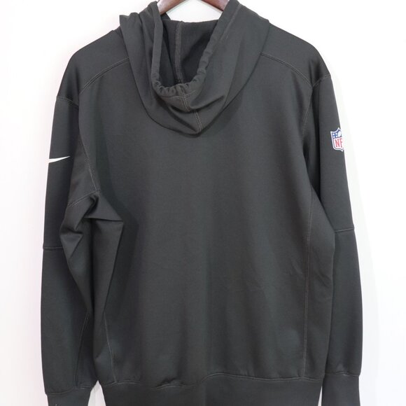 Nike NFL New England Patriots Therma-Fit Pullover Hoodie Gray XL - Picture 3 of 7